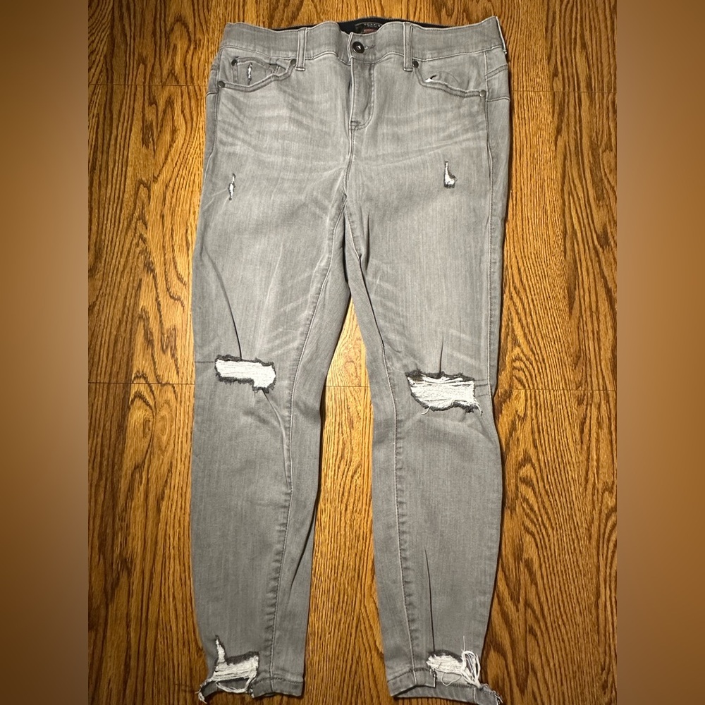 Torrid Bombshell Skinny Super Soft High-Rise Destructed Jean